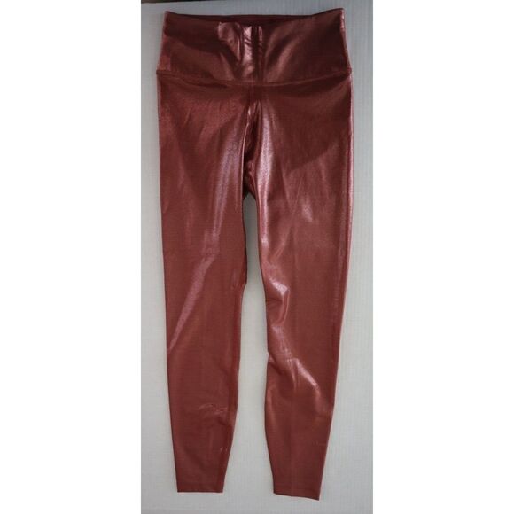 Nike Women's Sz XS Red Metallic Nike One Icon Clash 7/8 Tight Fit Leggings $85 - Picture 1 of 11